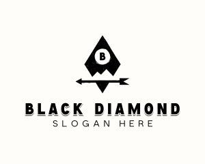 Rustic Arrow Diamond  logo design