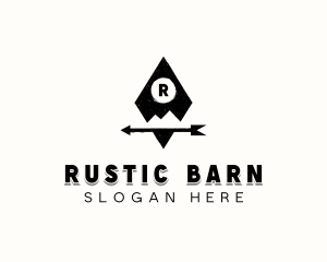 Rustic Arrow Diamond  logo design