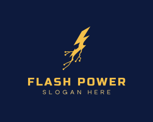 Electric Power Lightning logo design