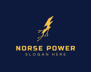 Electric Power Lightning logo design