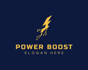 Electric Power Lightning logo design