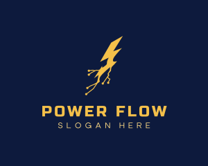 Electric Power Lightning logo design