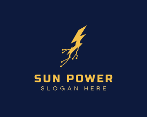 Electric Power Lightning logo design