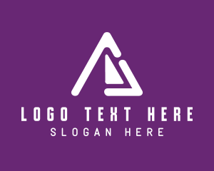Tent - Camping Mountain Tent Letter A logo design