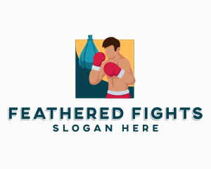 Sports Boxing Athlete logo design