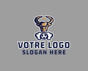 College - Soccer Bull Star logo design