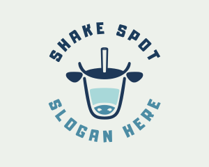 Shake - Cow Milk Dairy logo design