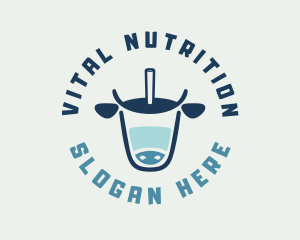 Cow Milk Dairy logo design