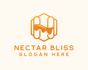 Nectar - Natural Honey Letter H logo design