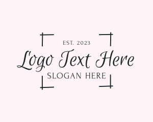 Hobbyist - Simple Signature Photographer logo design
