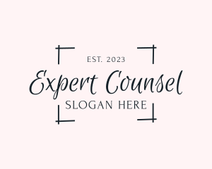 Counsel - Simple Signature Photographer logo design