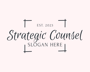 Counsel - Simple Signature Photographer logo design