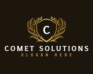 Elegant Crest Shield logo design