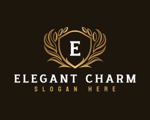 Elegant Crest Shield logo design