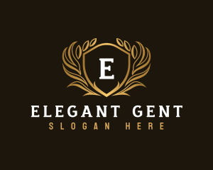 Elegant Crest Shield logo design