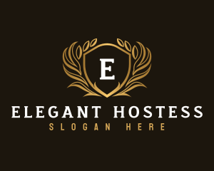 Elegant Crest Shield logo design