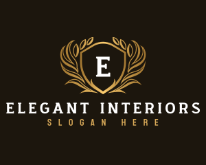 Elegant Crest Shield logo design