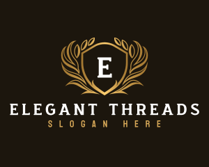 Elegant Crest Shield logo design