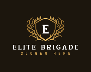 Elegant Crest Shield logo design