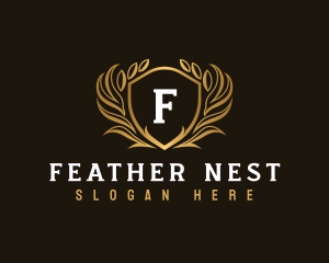 Elegant Crest Shield logo design