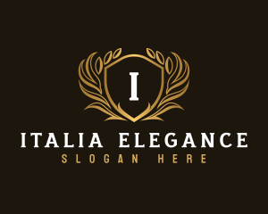 Elegant Crest Shield logo design