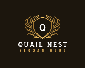 Elegant Crest Shield logo design