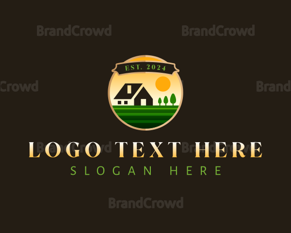 Garden Lawn Landscaping Logo