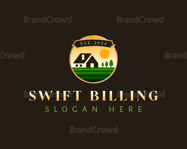 Garden Lawn Landscaping Logo