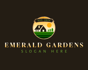 Garden Lawn Landscaping logo design