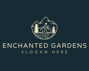 Cycling Mountain Bike Logo