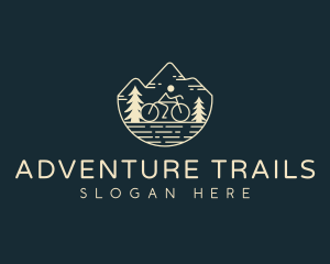 Cycling Mountain Bike logo design