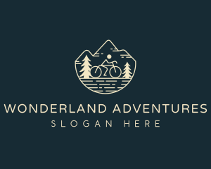 Cycling Mountain Bike logo design