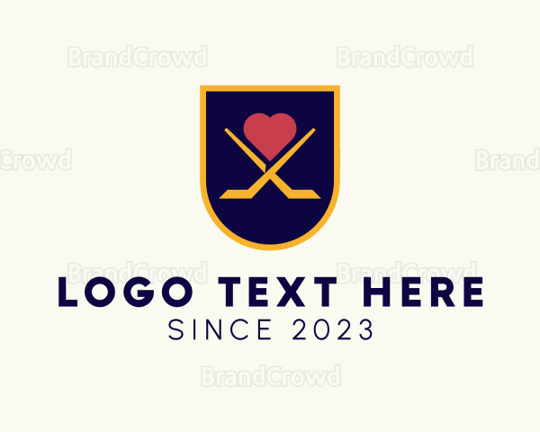 Hockey Team Banner Logo