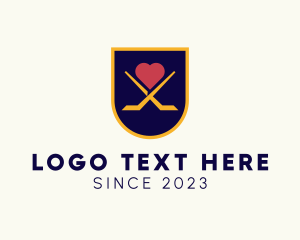 Hockey Stick - Hockey Team Banner logo design