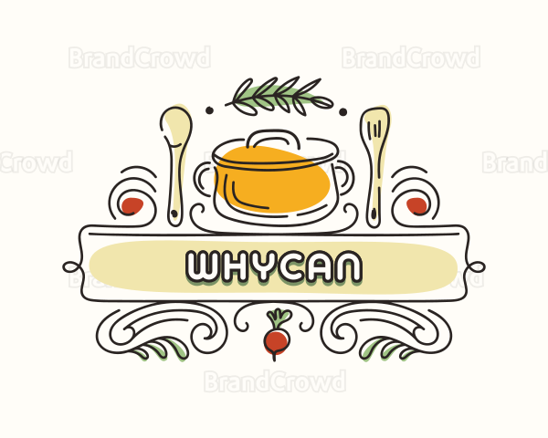Cafeteria Restaurant Cook Logo