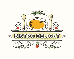 Cafeteria Restaurant Cook logo design