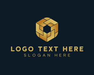 Stylist - Elegant Hexagon Cube logo design