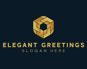 Elegant Hexagon Cube logo design