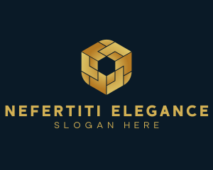 Elegant Hexagon Cube logo design