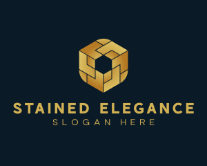 Elegant Hexagon Cube logo design