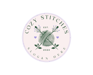 Knitting - Crafter Knitting Yarn logo design