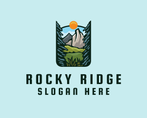 Rocky - Nature Outdoor Summit logo design