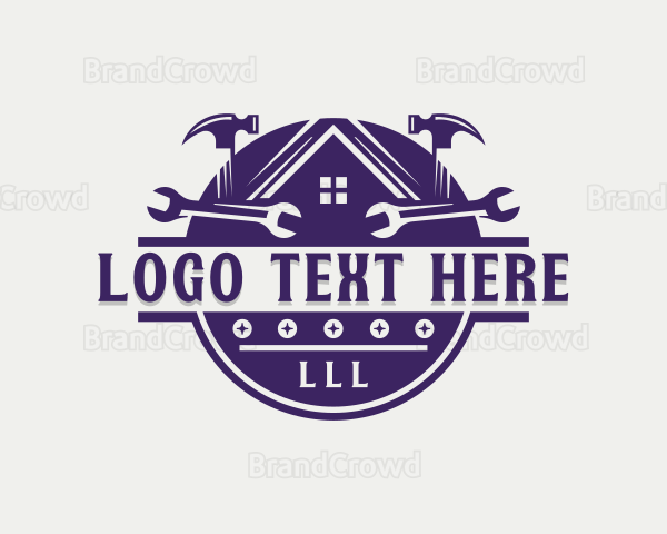 Handyman Hammer Wrench Logo