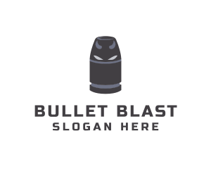 Ammunition - Demon Bullet Weapon logo design