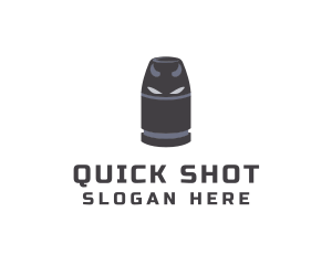 Shot - Demon Bullet Weapon logo design