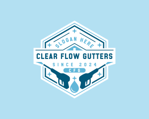 Pressure Washer Sanitation logo design