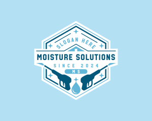 Pressure Washer Sanitation logo design