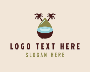 Organic - Tropical Organic Coconut logo design