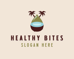 Tropical Organic Coconut  logo design