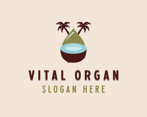 Tropical Organic Coconut  logo design